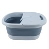 Foldable Foot Bath Basin with Massage Acupoint PP Silicone Foot