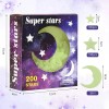 Pegatinas Luminosas De Luna Y Estrellas Pegatinas Para Pared Verde