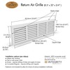 Return Air Grille 8.5" x 32" High Flow Air Vent