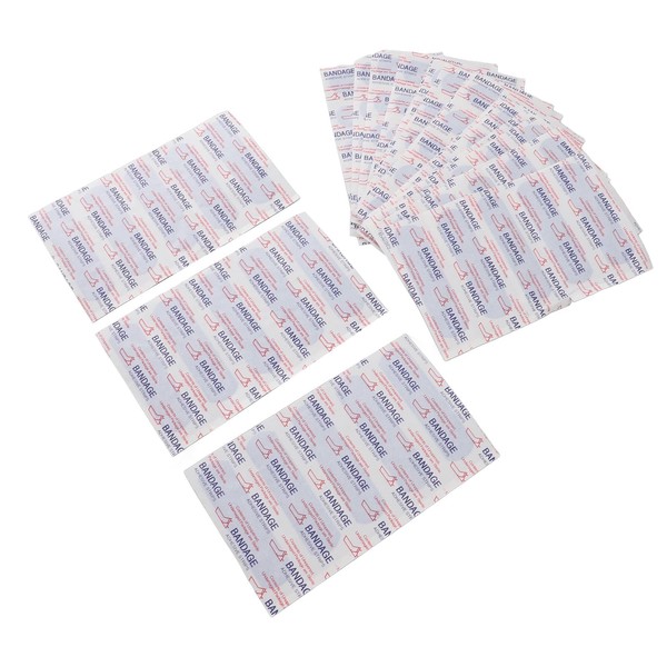 Blue Metal Detectable Plasters, 100 Waterproof Plasters, Highly Visible Blue