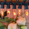 Glowzy Glowzy 12.8Ft C7 Christmas Lights Flickering Flame String Lights