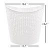 Begale 6-Pack Large Plastic Storage Baskets, 30 L Round Plastic
