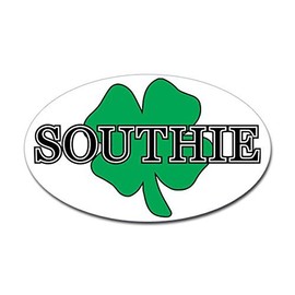 CafePress Southie South Boston, Massachuset Oval Car Bumper Sticker