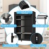 Calmootey Portable Closet Organizers, Clothing Storage, Wardrobe with 6 Shelves