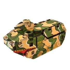 (Hot Tracks) DIY Wooden Assembly Kit: Run, Amphibious Armored Vehicle YM861-33 / (핫트랙스)DIY 나무 조립 키트 달려라 수륙양용장갑차 YM861-33