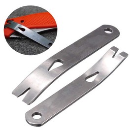 RONRONS 5 Pack Mini Stainless Steel Pocket Pry Bar Crowbar Multifunction EDC Tool Survival Opener