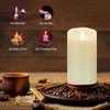 Nancia Flameless Battery Operated Flicking Candles:Remote Control Realistic Wax Pillar