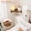 Homode Corner Shelf Wall Mount, Set of 3 Floating Corner