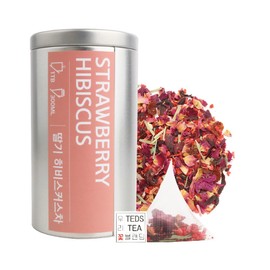딸기차 히비스커스 블렌딩차 과일차 꽃차 Strawberry Hibiscus Blended Tea Fruit Tea Flower Tea