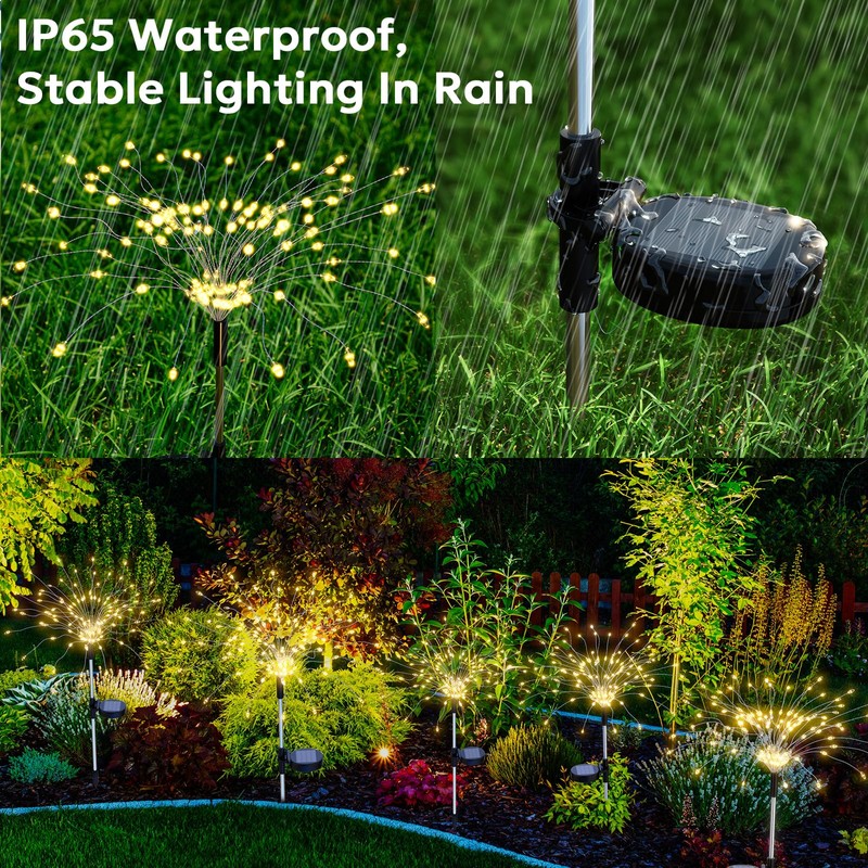 Soarling Solar Firework Light, Outdoor Solar Garden Decorative Lights, 4