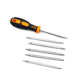 ALLVD (6 Piece Set) Precision Screwdriver Set T5 T6 T7 T8 T10 T15 Hexagonal Star Y-Shape Screwdriver Set Magnetic Screwdriver Special Screwdriver Functional Tool Kit DIY Repair Tool Disassembly Tool