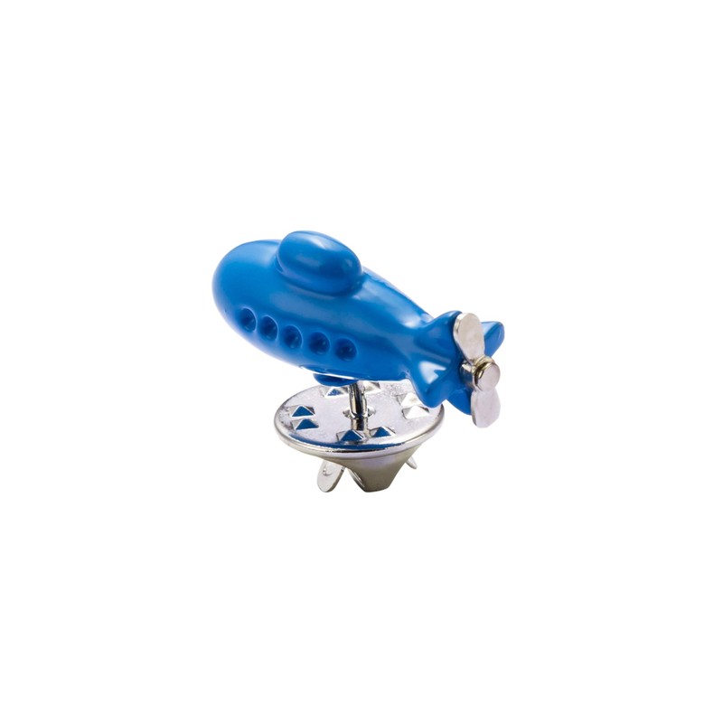 Knighthood Broche de solapa submarino (azul), Mediano, Metal