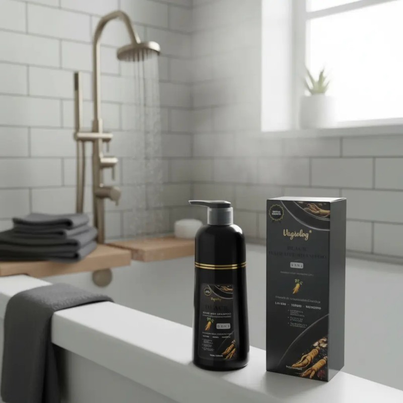 Black Hair Dye Cubre Canas Shampoo Colores Tik Tok