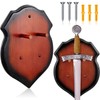 Wooden Sword Wall Mount Sword Plaque Sword Display Wall Mount