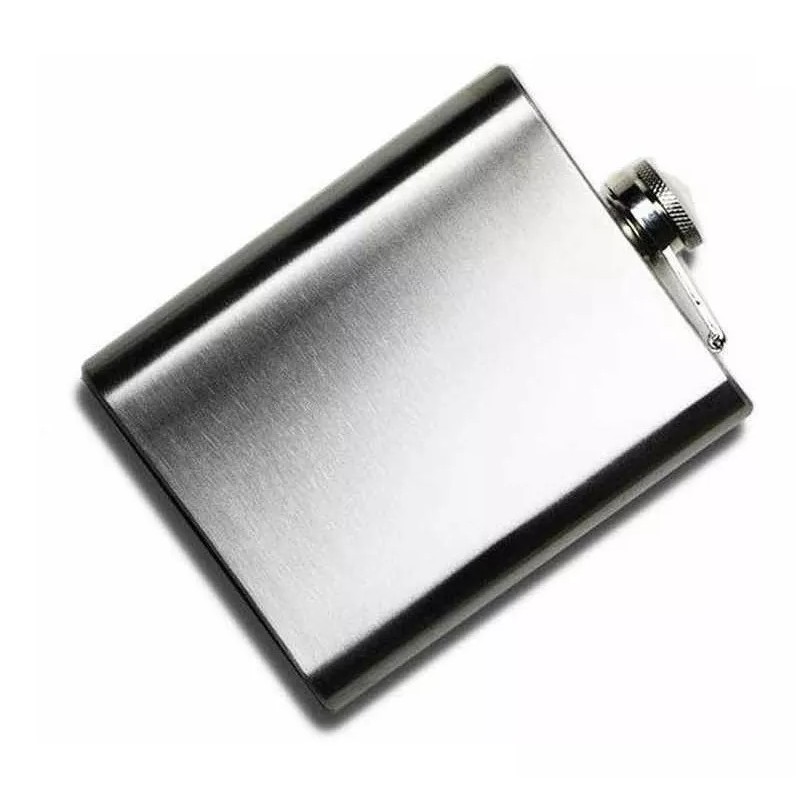 Hip Flask Licorera 8oz Acero Inoxidable Anforita Botella De Bolsillo