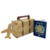DIY Surprise Mini Reversible Suitcase & Mini GOLD effect Passport