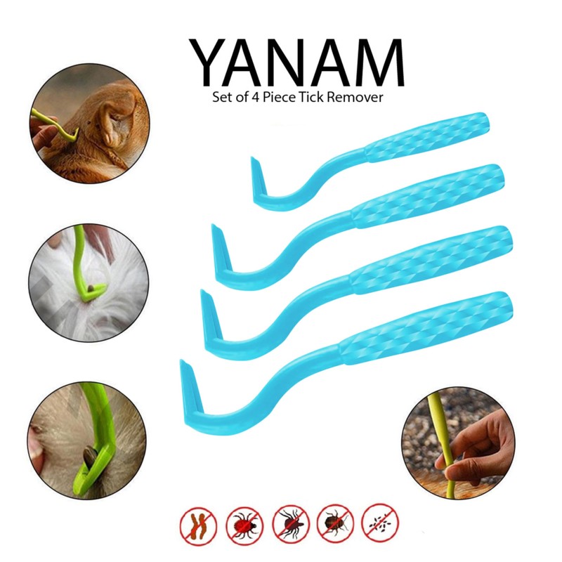 YANAM 4 Pack Tick Remover Tool Set, Tick Removal of