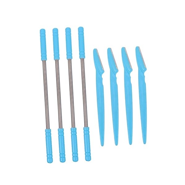 4pcs Facial Hair Removal Set with Eyebrow Trimmers Non Slip