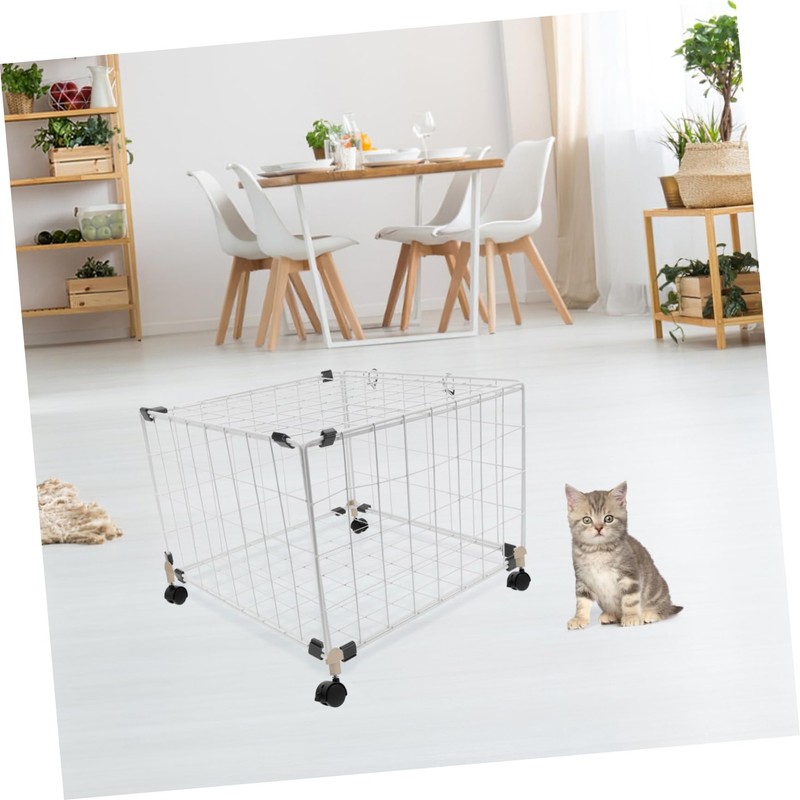 Kisangel 4pcs Pet Cage Casters Replacement Wheels for Cat Swivel