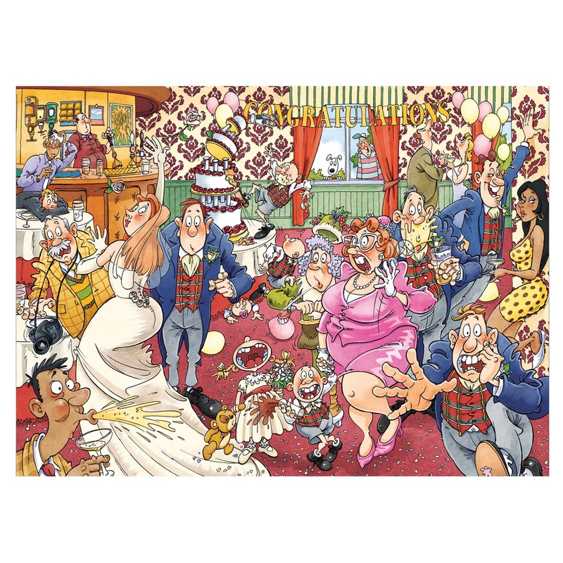 Jumbo 19159 Original 29 Catching Wedding Fever Jigsaw Puzzle, Multi