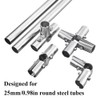 Structural Pipe Connector, Silver Right Angle 4-Way Chain Link Fence