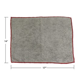 Detailer's Preference Big Pearl Microfiber Towels, 430 GSM Professional-Grade, Super Absorbent, Lint-Free, Scratch-Free Cleaning & Detailing Cloths, 14"x17", 6-Pack, Gray