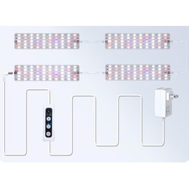 DOMMIA Grow Light, 40W PC Covered Grow Light Panels, dimmable RW 2 Pack