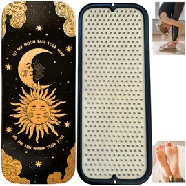 Sadhu Board by TENGRY, Premium Nails, Light Nail Board, 0.31 IN (8 mm), Beginners, Hexagon, Slim Sadhu Wood Board for Standing on Nails, Acupuncture Foot Massage, Yoga Gift