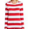 Ezsskj Where's Waldo Costumes Womens Red and White Striped Shirt