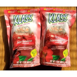 KLASS 2 PACK KLASS HIBISCUS ( JAMAICA ) NATURALLY FLAVORED DRINK MIX