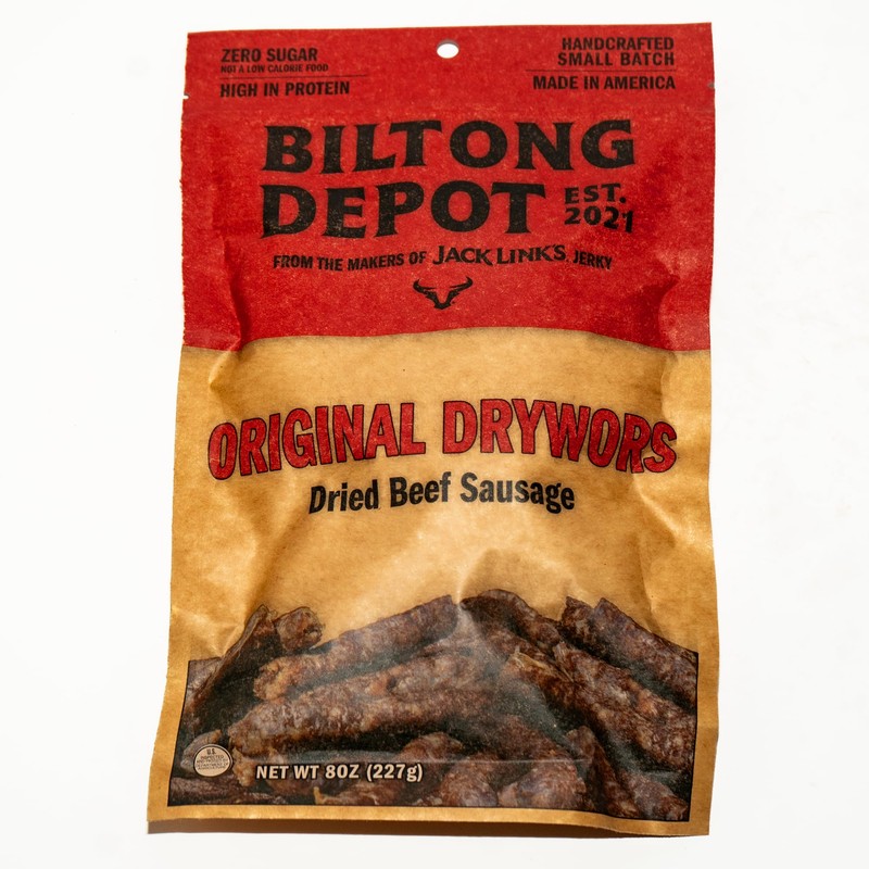 Biltong Depot Original Drywors - 8oz | Air-Dried Beef Snack
