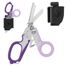 Trauma Shears Emergency Response Shears, Stainless Steel Foldable Scissors Pliers, Outdoor Camping Rescue Scissors Tools