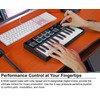 Rockville M25 BLACK 25 Key USB Wireless MIDI Keyboard Controller,
