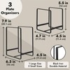 3 Piece Plate Organizer for Kitchen Cabinet, Shelf, 2 Sizes