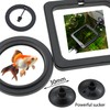 DGZZI 2PCS Aquarium Fish Floating Feeder Fish Feeder Ring Black