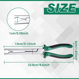 INJOYTEC Straight Jaw Glow Plug Pliers 9-Inch Automobile Parts Removal Tool PVC Handle Glow Plug Socket Pliers