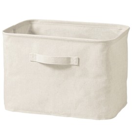 MUJI 12403487 Soft Box, Medium, Width 14.6 x Depth 10.2 x Height 10.2 inches (37 x 26 x 26 cm), Polyester Linen Rectangular