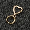 [FUSSED] 2pcs Heart Shape Alloy Swivel Lobster Clasp Spring Snap