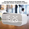 Digital Alarm Clock, Portable Large Display Bedside Clock with Dual