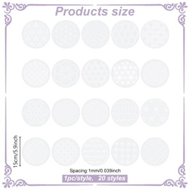 INFUNLY 20Pcs Plastic Sashiko PET Template 5.9"×5.9" Different Geometric Patterns Sashiko Stencils Drawing Line Embroidery Template for Hand Quilting Square Sashiko Stencils for Hand Sewing Lovers