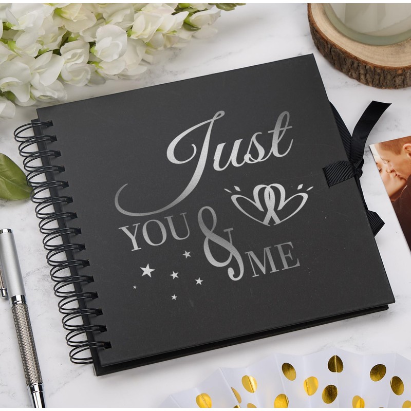 Love Story You and Me Keepsake Scrapbook Photo Album, Spiral