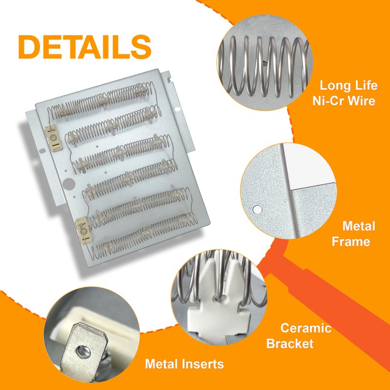 Upgraded 503978 61927 964p3 Dryer Heating Element Thermostat ThermalFuse Compatible