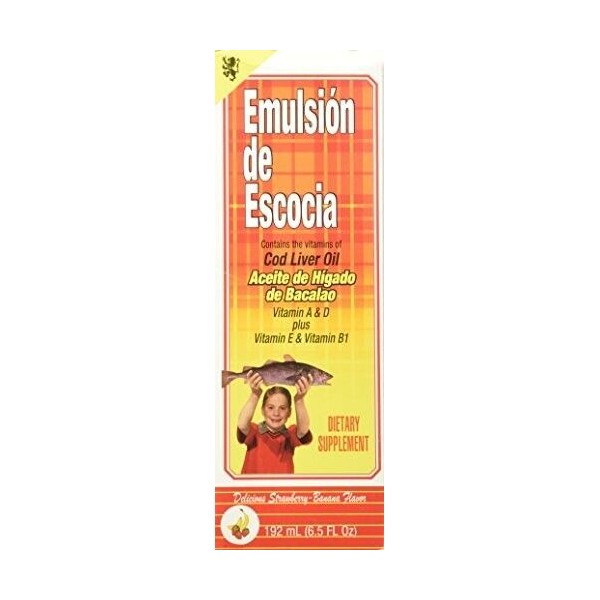 EMULSION DE ESCOCIA-STRAWBERRY-BANANA 6.5 OZ