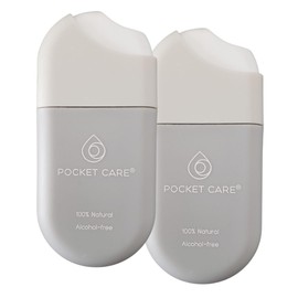 POCKET CARE | 2 Pack Unscented Hand Sanitizer Spray .50 Fl OZ each botlle - natural moisturizing Spray for Hands | Organic Spray | Spray Travel Size - Travel Accessories | 100% natural
