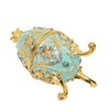 Egg Trinket Box Enamelled Jewelry Box Zinc Alloy Exquisite Jewelry