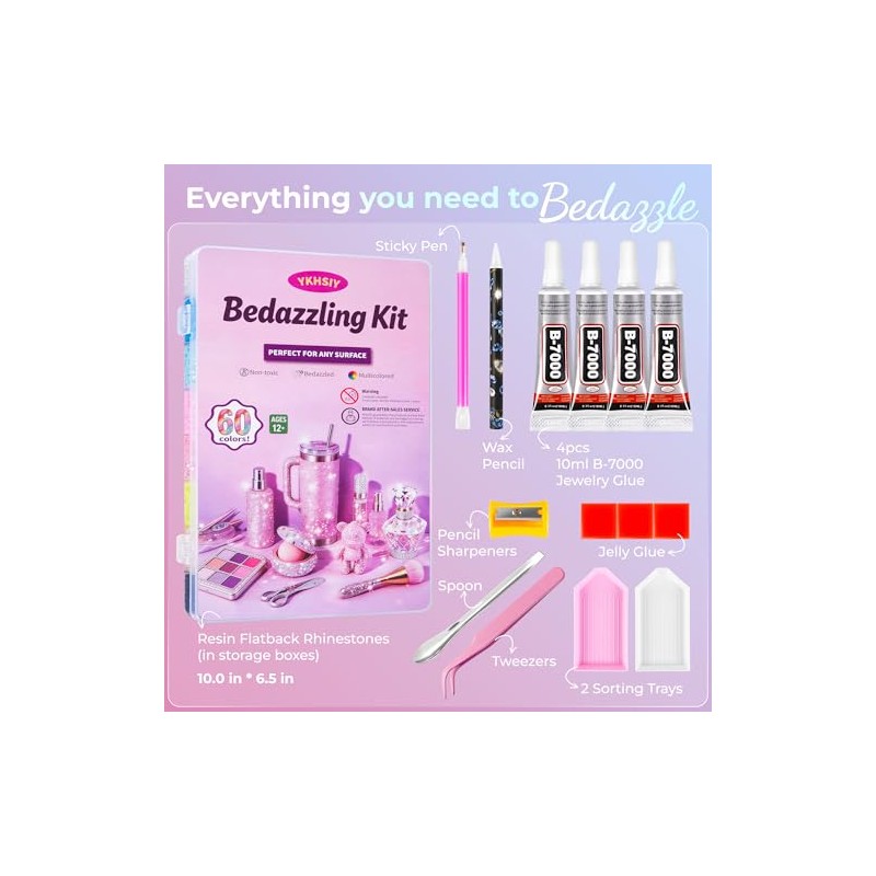 Ultimate Bedazzling Kit with 48000 Colorful Rhinestones