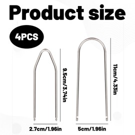 Car Stereo Removal Tools 4Pcs Car Radio Removal Tool Radio Removal Tool U & V Shape Keys Professional Auto Radio Removal Set for Radio Removal Audio Release