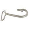B7804 Fish Hook Buckle, Nickel Matte, Solid Brass-LL, 1-1/2"