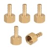 sourcing map Brass Hose Barb Fitting Connector, 6mm Barb G1/4