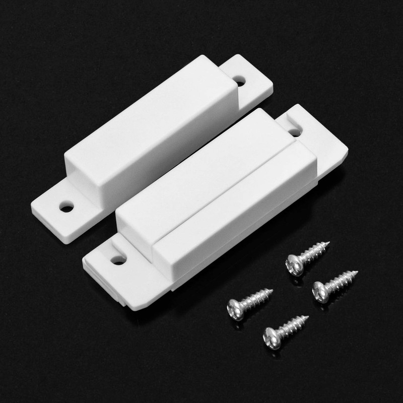 GUUZI 4 Sets MC-31B White Surface Mount Wired NC-NO Door